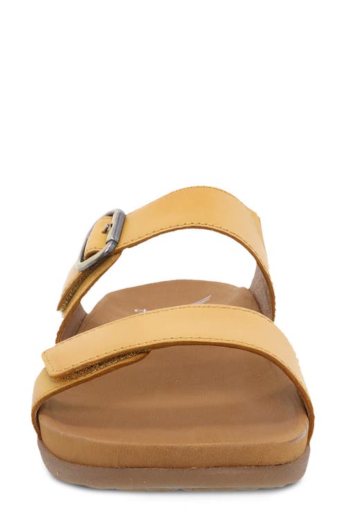 Dansko Justine Slide Sandal In Yellow