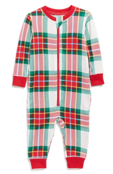 Matching Family Plaid Fitted One-Piece Pajamas (Baby)