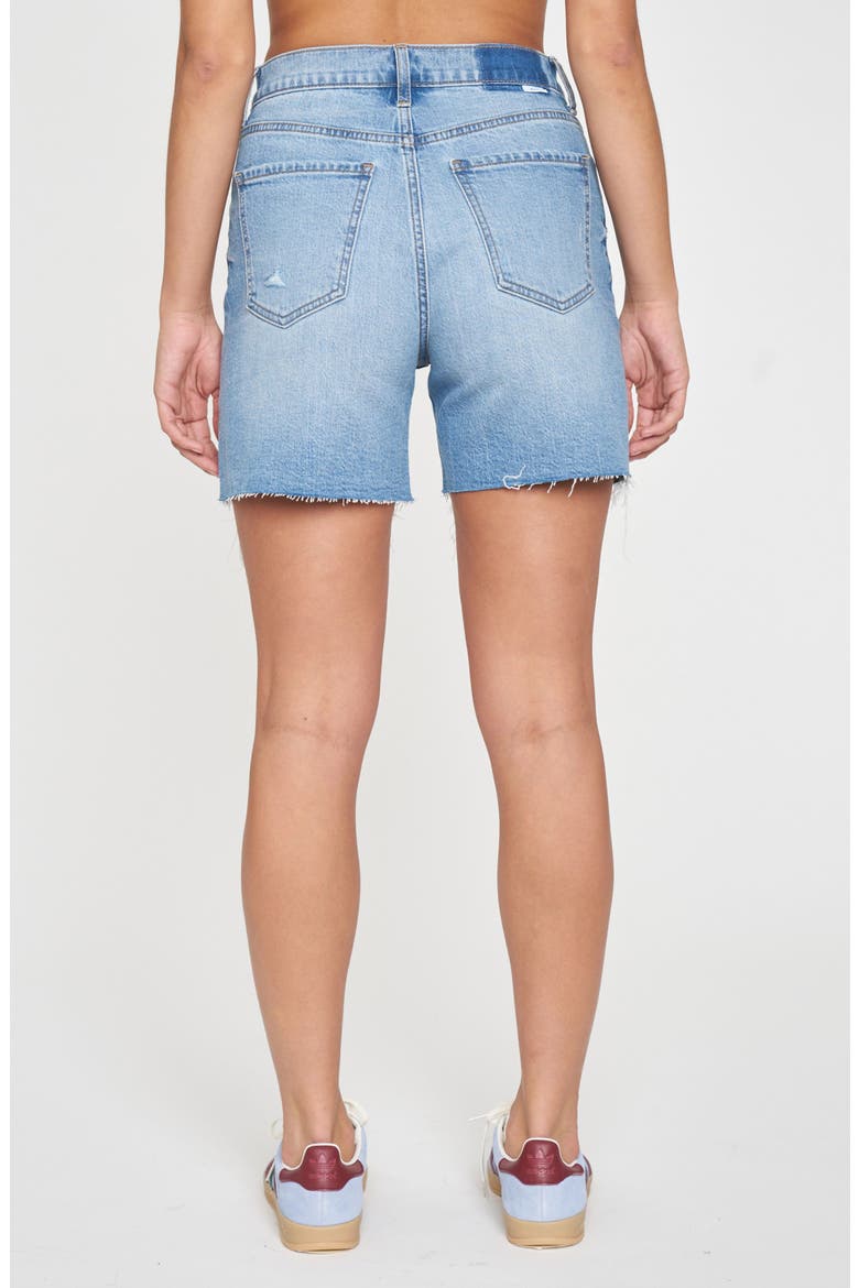 Sundaze High Waist Cutoff Denim Shorts, Alternate, color, MARINA DISTRESSED