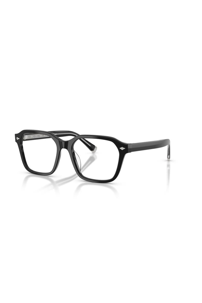 53mm Rectangle optical glasses, Main, color, Black