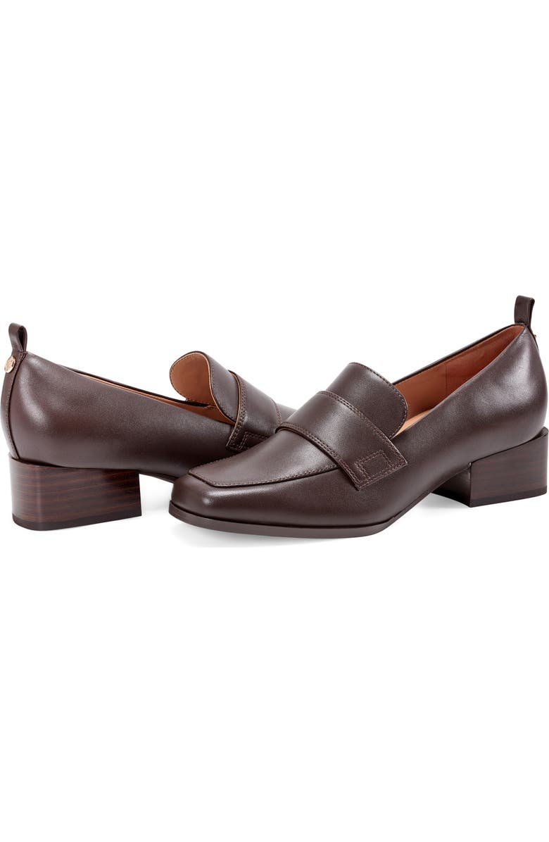 Easy Spirit Darlene Block Heel Loafer, Alternate, color, Dark Brown