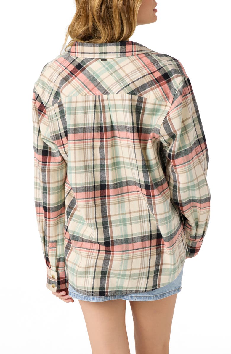 O'Neill Logan Brushed Flannel Button-Up Shirt, Alternate, color, 