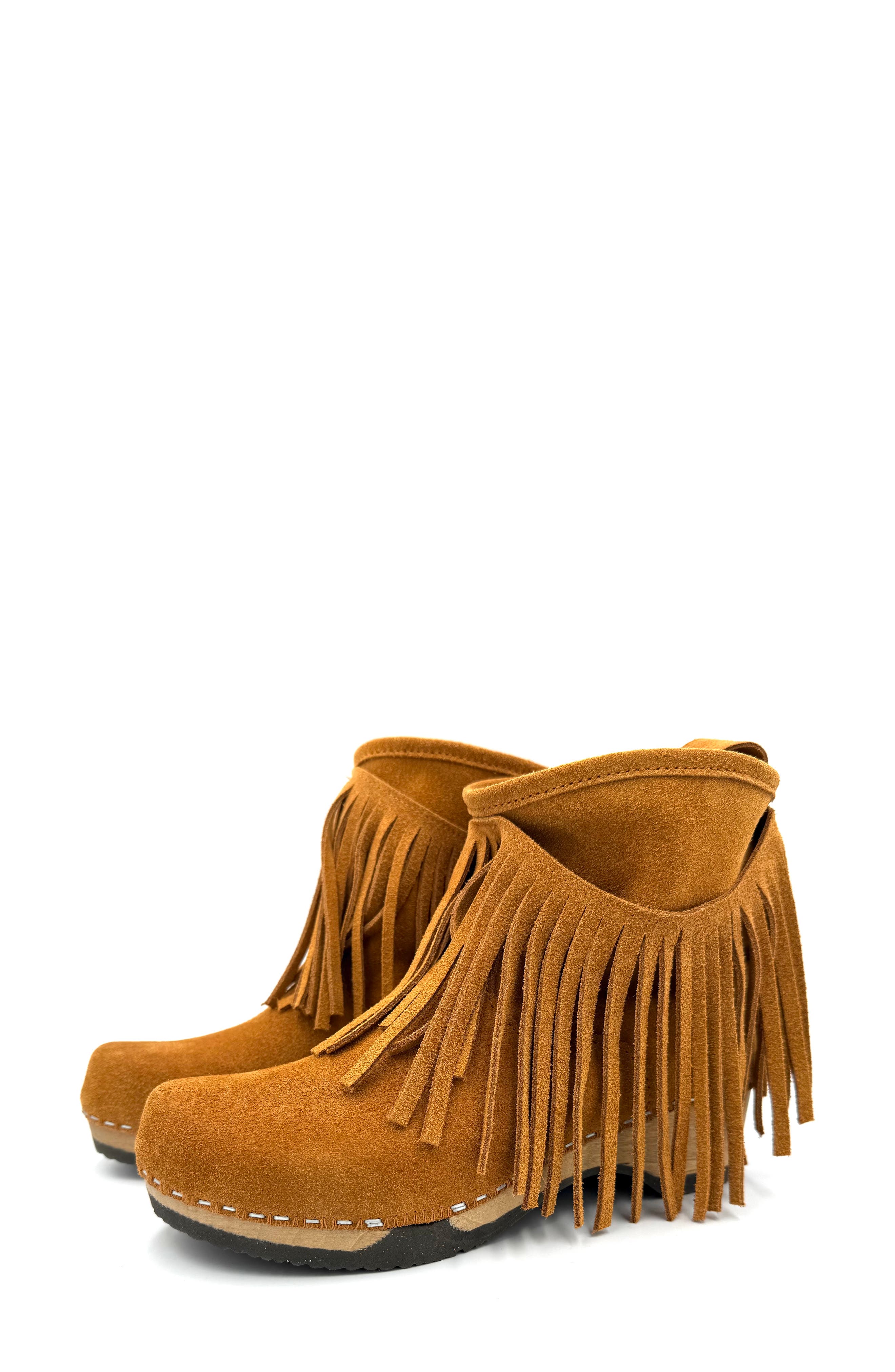 KUNSTEN Holly Fringe Bootie, Main, color, Havtora