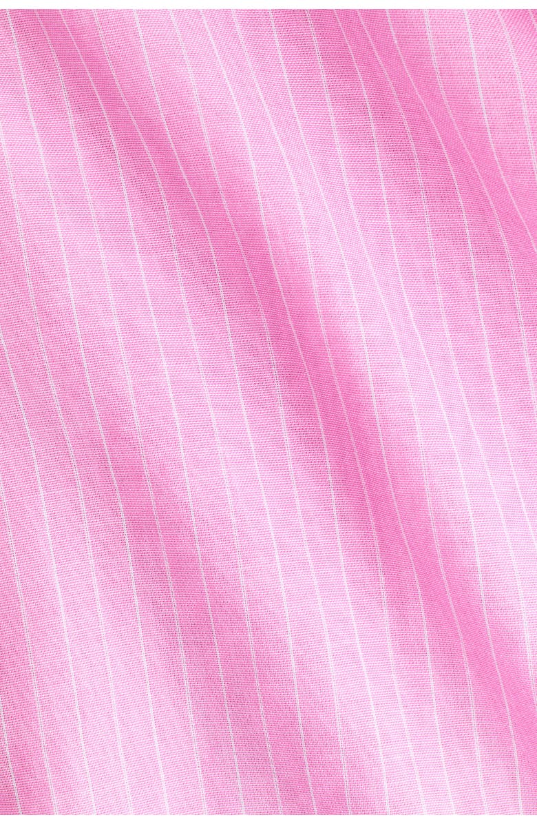 H&M Cotton beach shirt, Alternate, color, Pink/Pinstriped