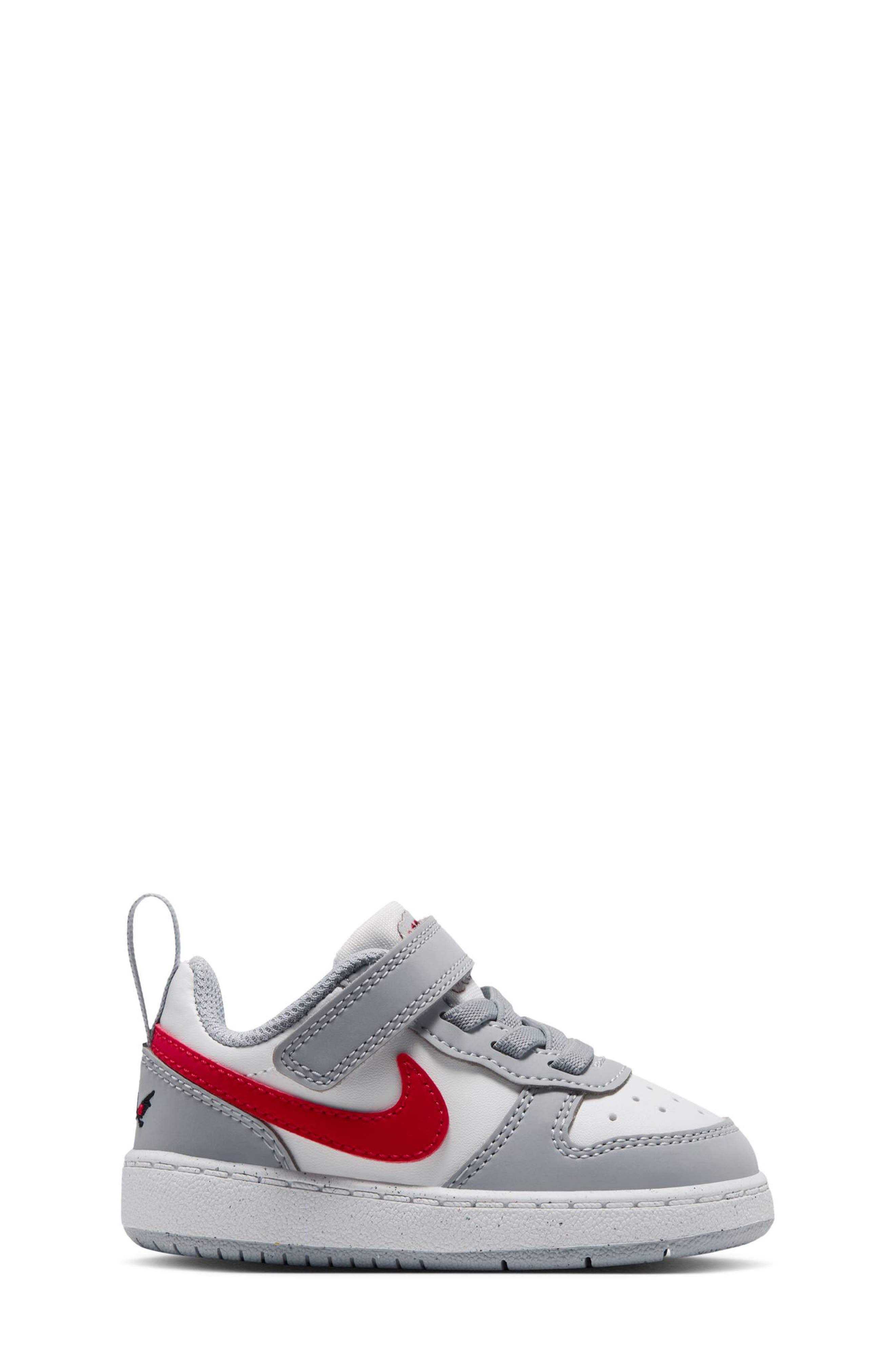 Kids' Court Borough Low Sneaker, Alternate, color, WHITE/ RED/ WOLF GREY