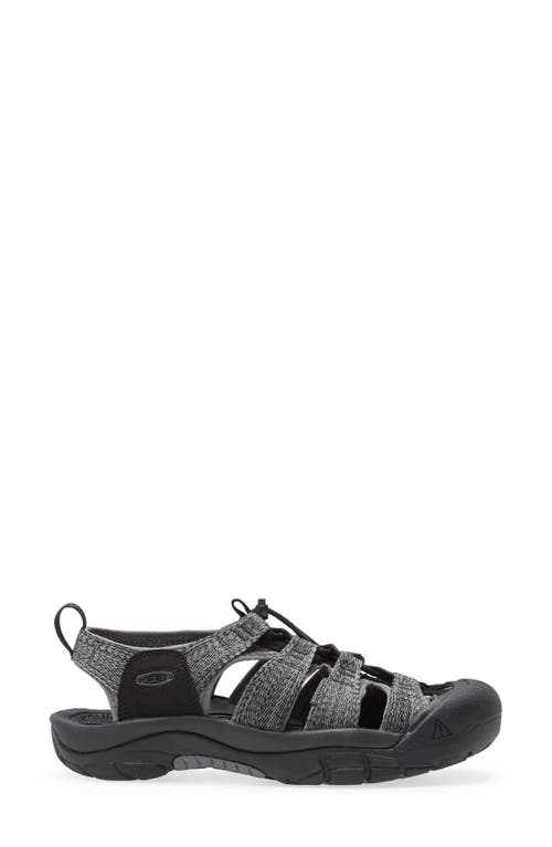 Keen 'newport H2' Sandal In Black/steel Grey