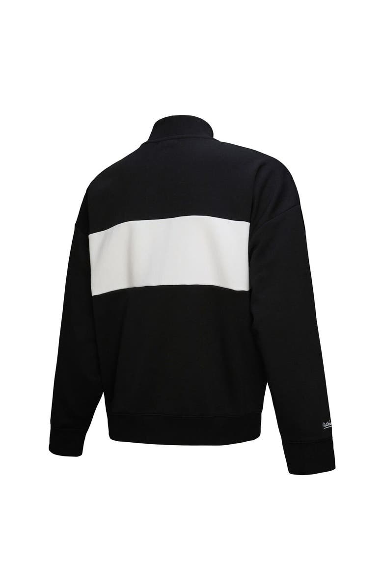 Mitchell & Ness Women's Mitchell & Ness Black San Francisco 49ers Quarter-Zip Jacket, Alternate, color, Black