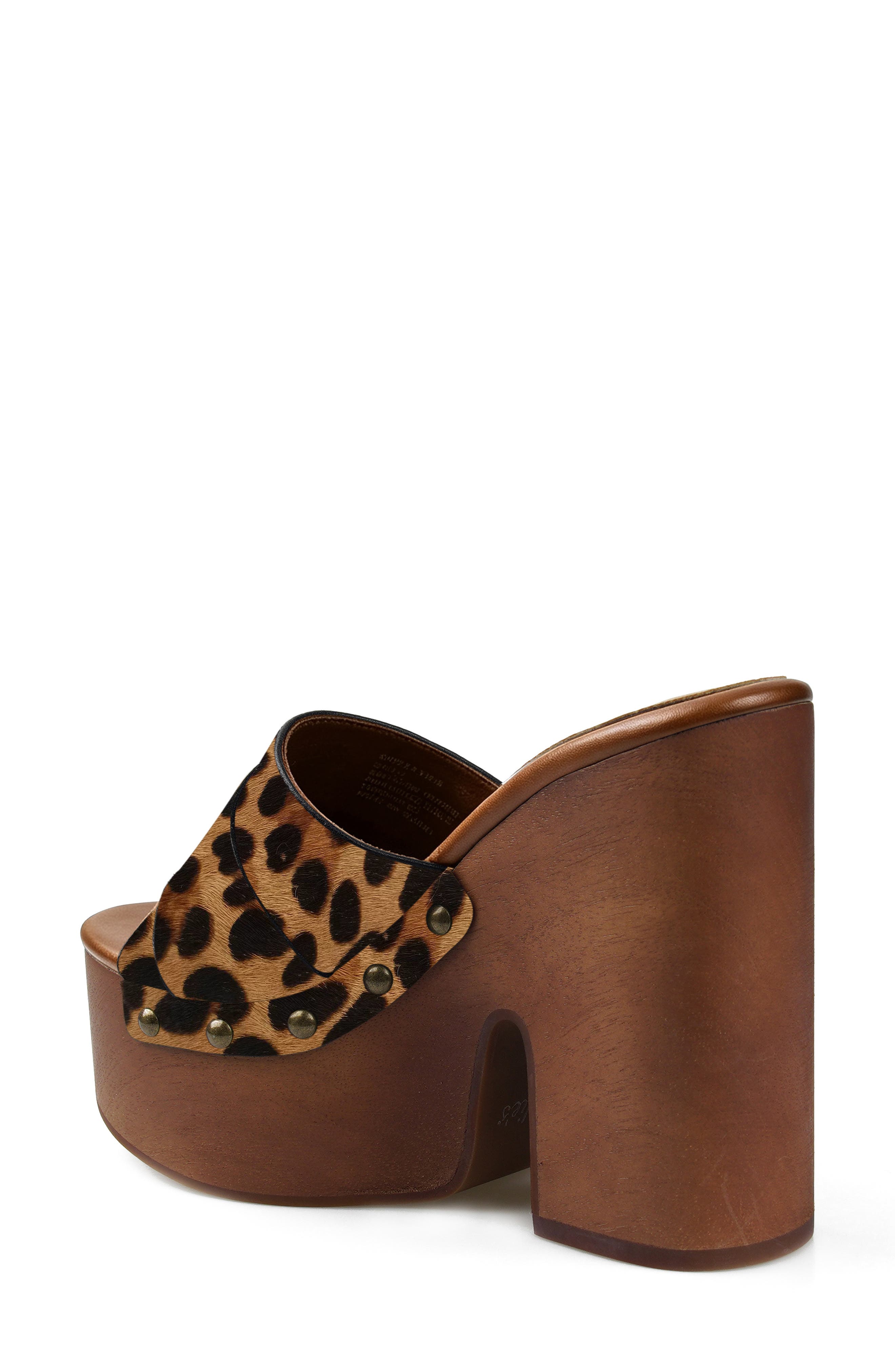 Crista Platform Slide Sandal, Alternate, color, LEOPARD