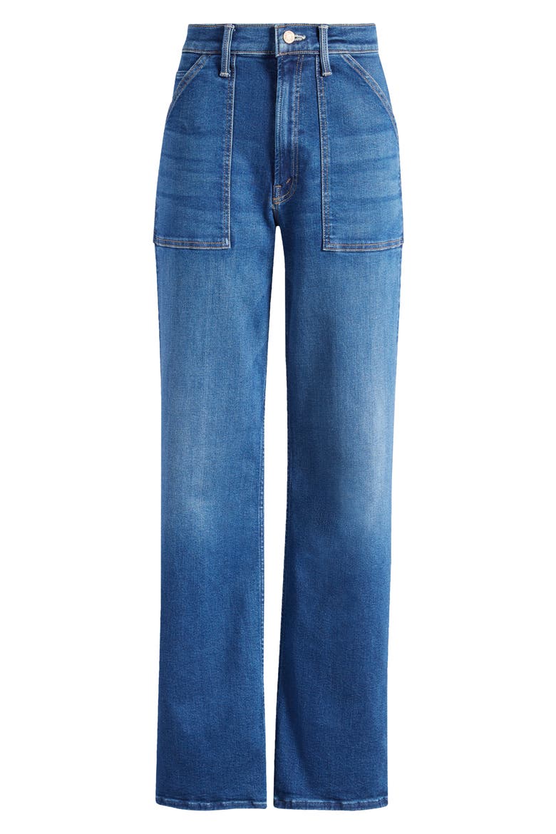 The Patch Maven Heel Wide Leg Jeans, Alternate, color, COASTAL COLORS