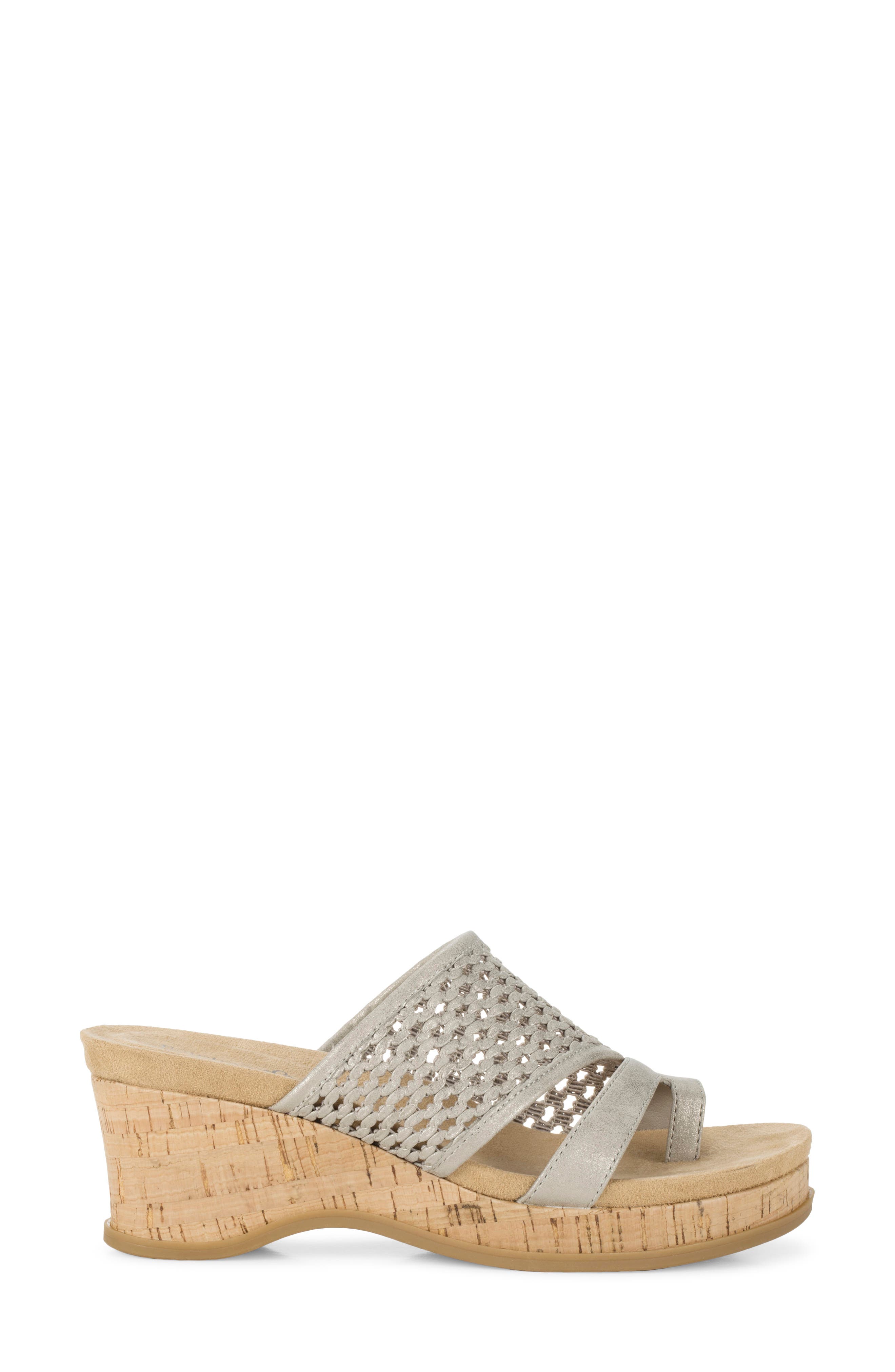 Cherish Wedge Sandal, Alternate, color, CHAMPAGNE