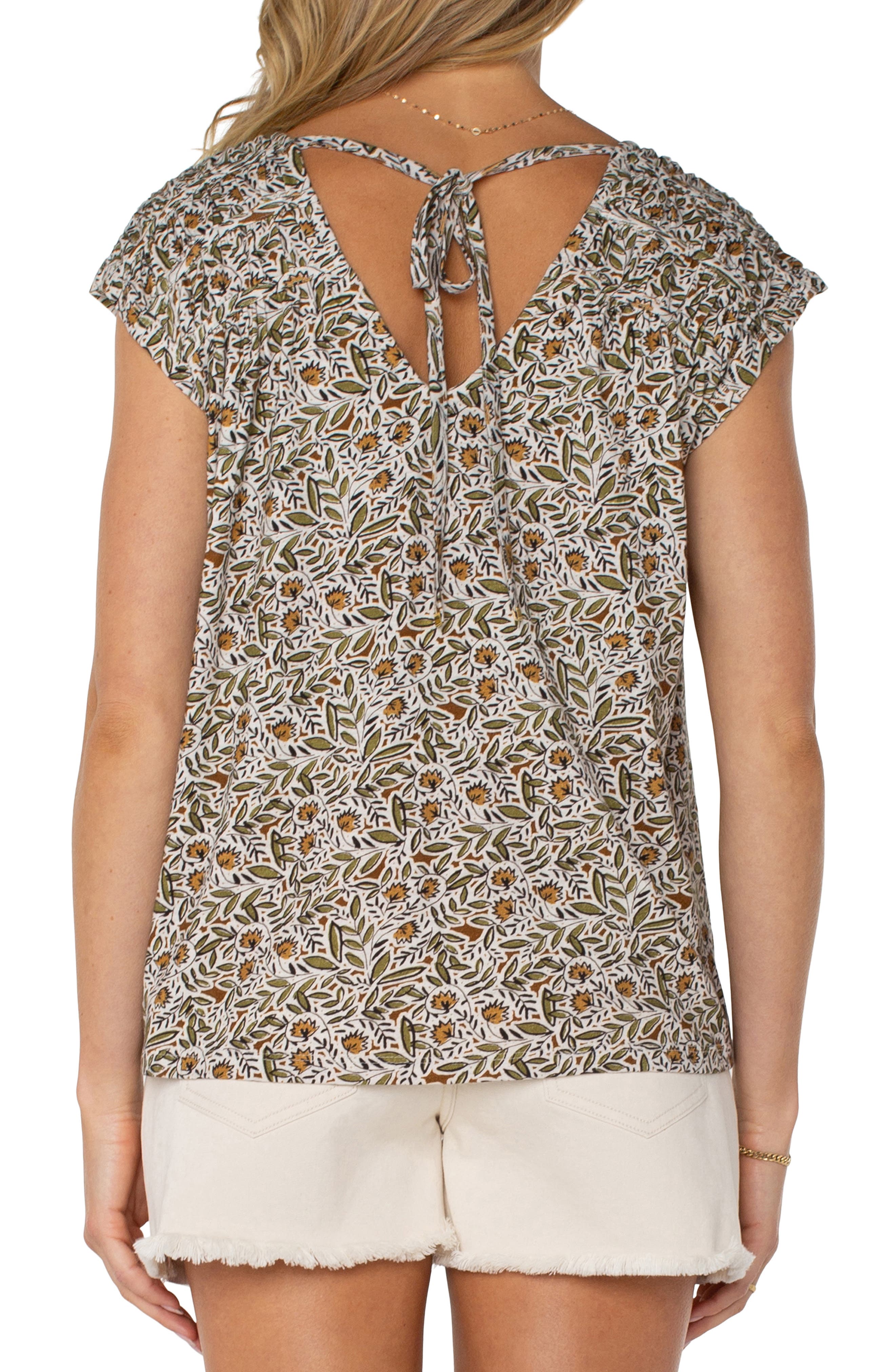 Dolman Cap Sleeve Tie Back Top - image 2