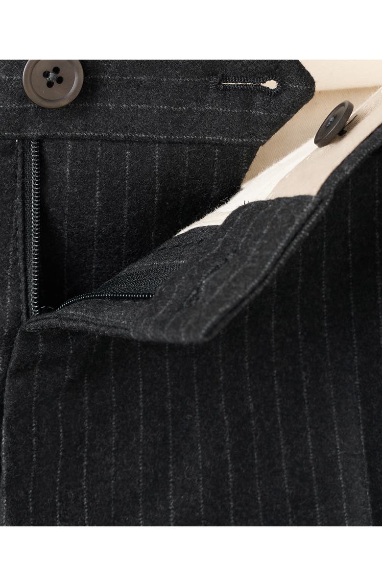 MANGO Regular Fit Virgin Wool Pants, Alternate, color, Dark Heather Grey