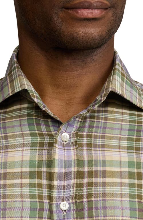 Ralph Lauren Men's Plaid Twill Shirt In Green Multi