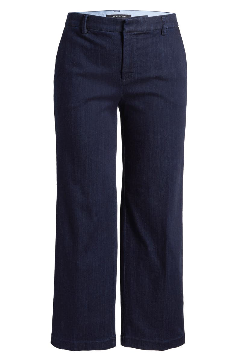 Liverpool Los Angeles Kelsey Wide Leg Denim Pants, Alternate, color, Indigo Rinse