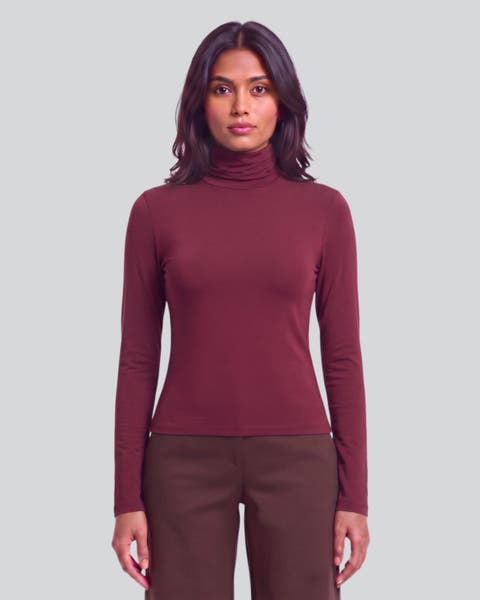 Lyocell Stretch Turtleneck