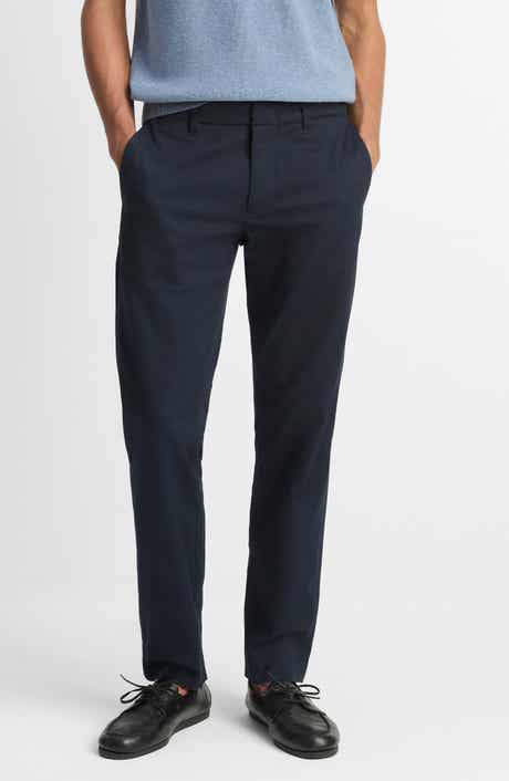 Vince Owen Flat Front Cotton Chinos