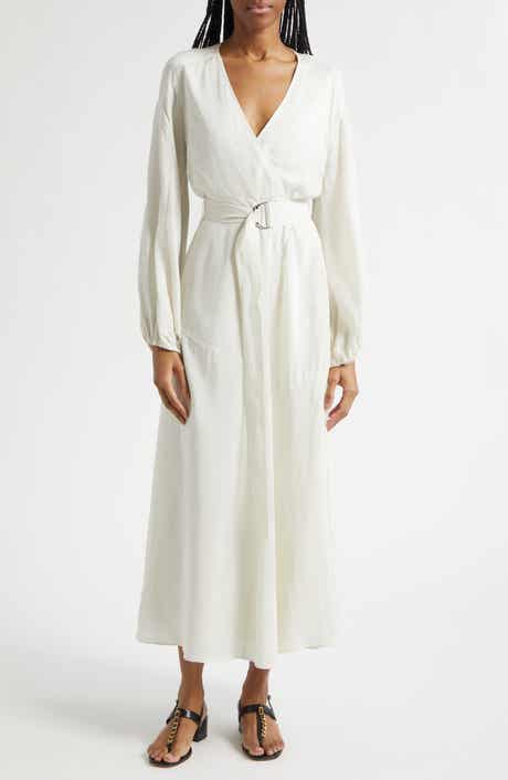 Seneca Belted Long Sleeve Midi Dress