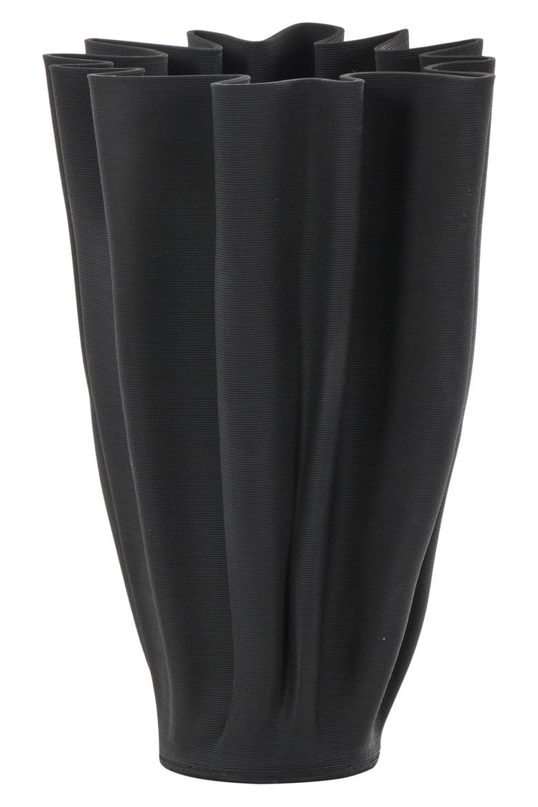 Ceramic Vase, Alternate, color, BLACK