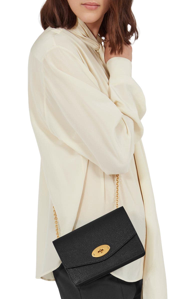 Mulberry 'Postman's Lock' Leather Crossbody Clutch, Alternate, color,