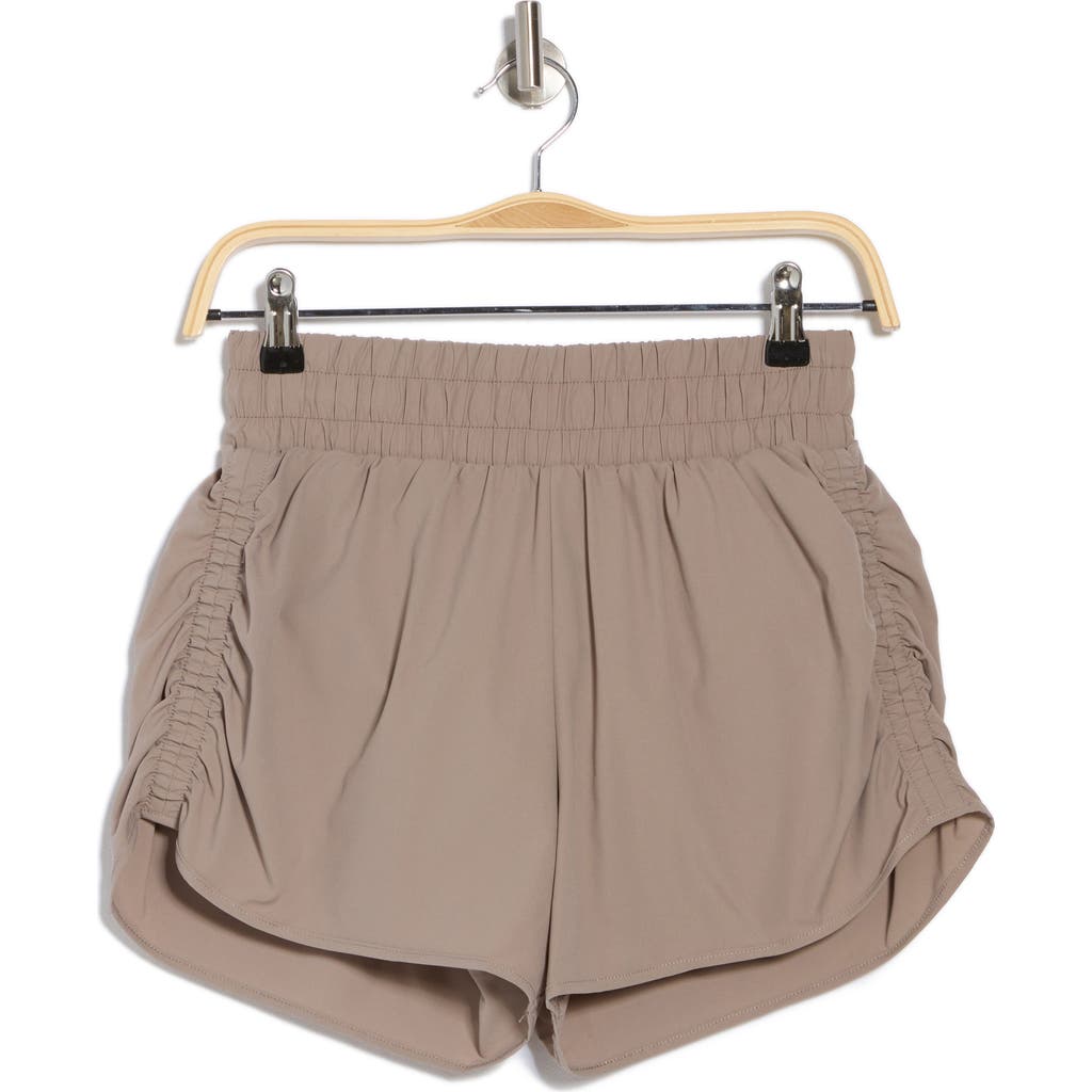 Marika Nyla 3-inch Running Shorts In Brown