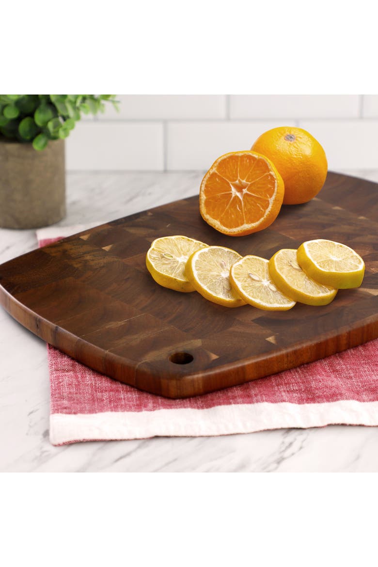 15.5 x 10.5 Inch Acacia Wood Cutting Board, Alternate, color, Brown