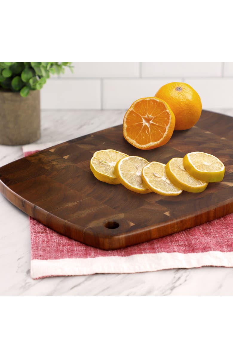 Megachef 15.5 x 10.5 Inch Acacia Wood Cutting Board, Alternate, color, Brown