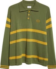 Bode Regis Virgin Wool Polo Sweater