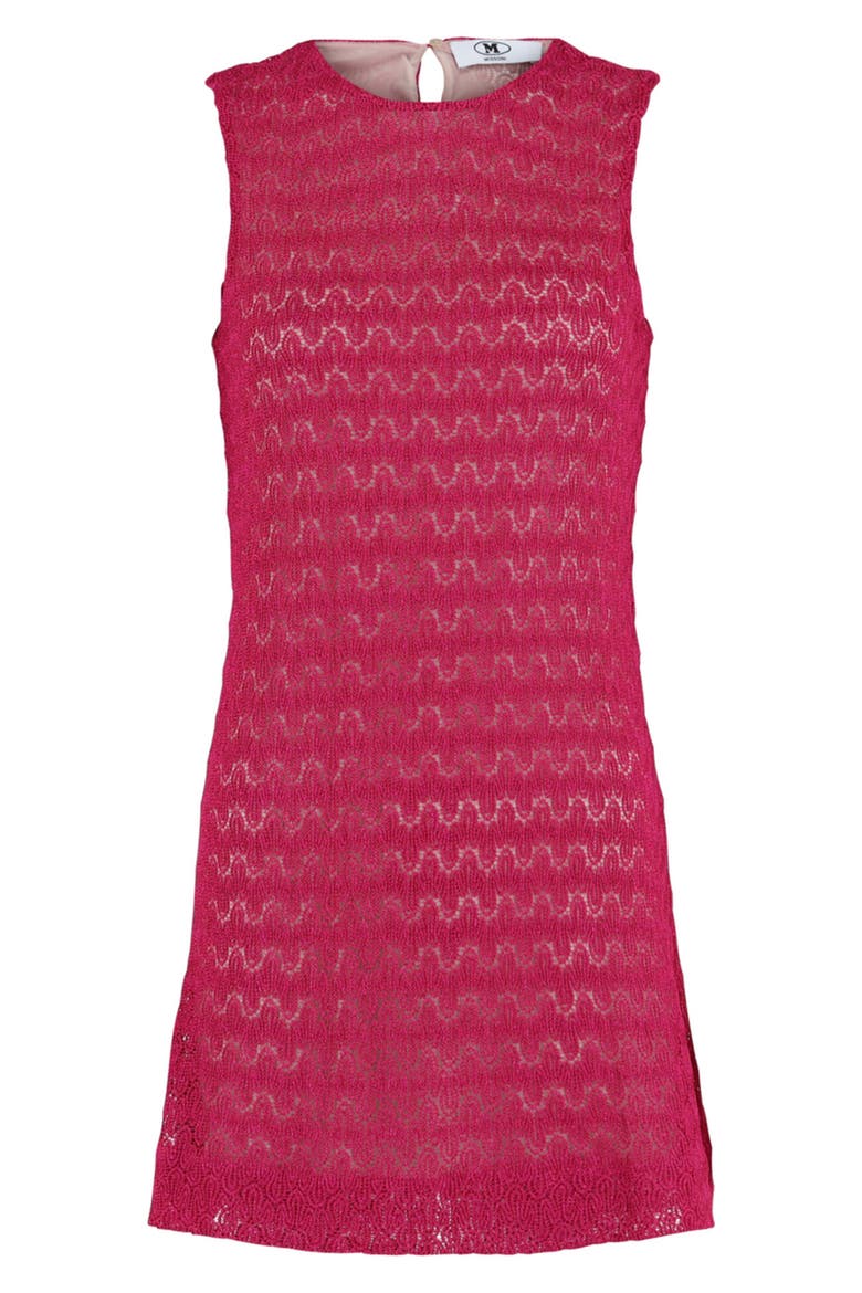 Sleeveless Guipure Lace Minidress, Main, color, KRG009V FUXIA LAM WITH MAGENTA