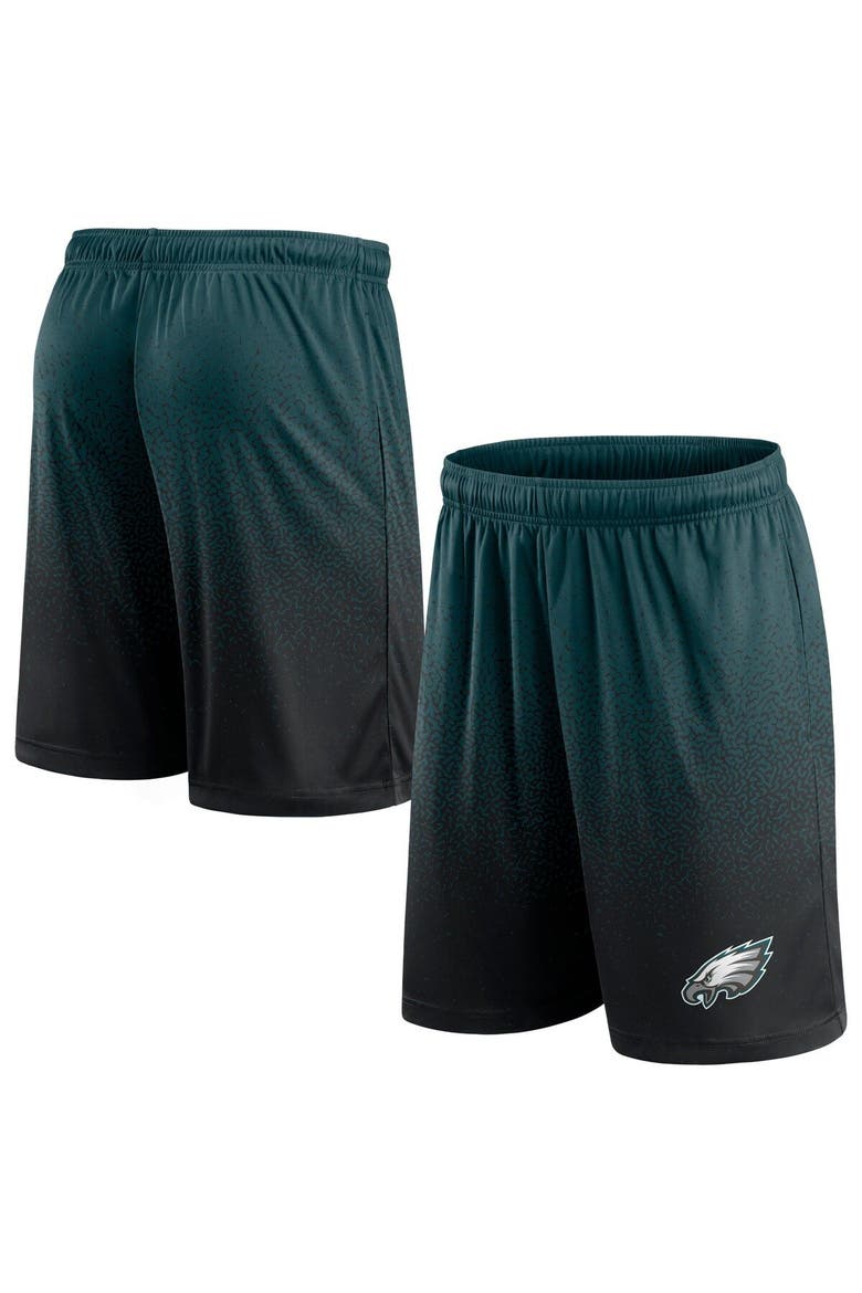 Men's Fanatics Branded Midnight Green/Black Philadelphia Eagles Ombre Shorts, Main, color, Green