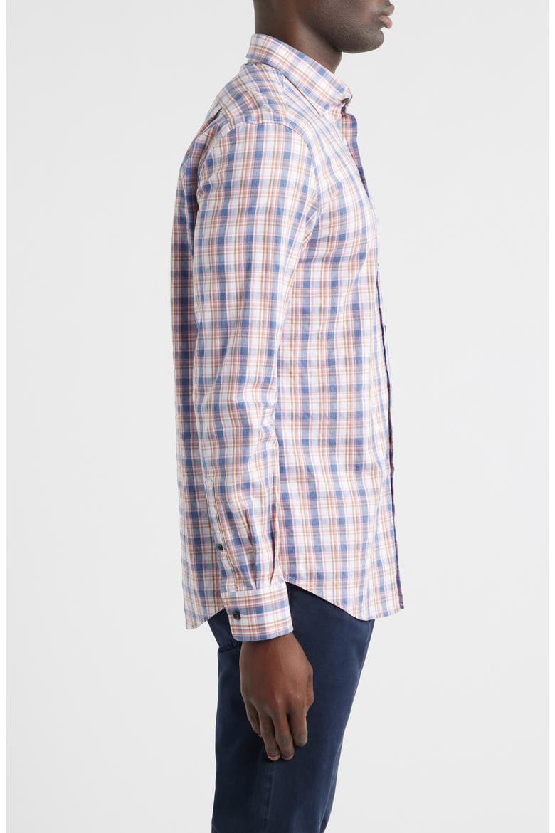 Jordi Plaid Button-Up Shirt, Alternate, color, LOLLIPOP