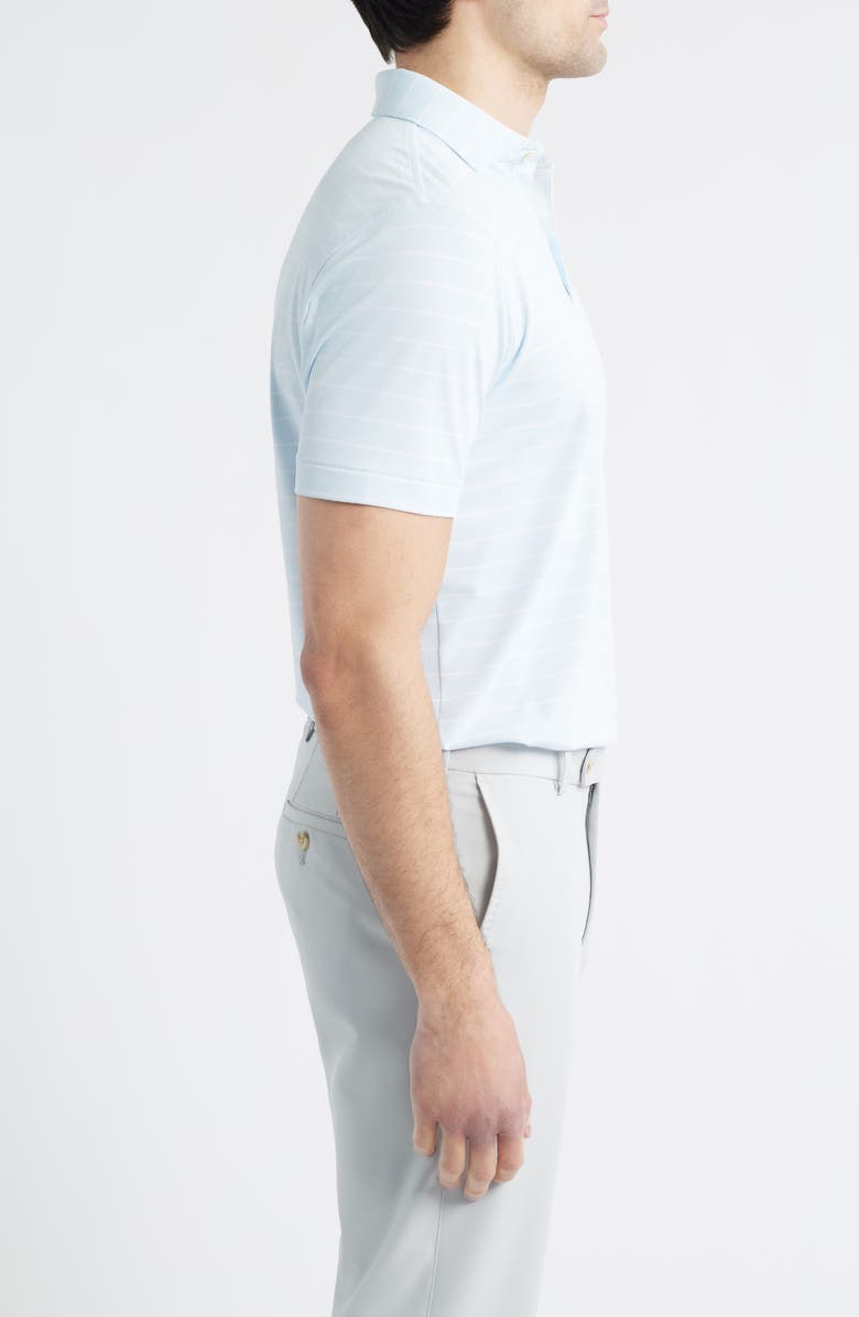 Peter Millar Coda Performance Piqué Golf Polo, Alternate, color, Blue Brisk