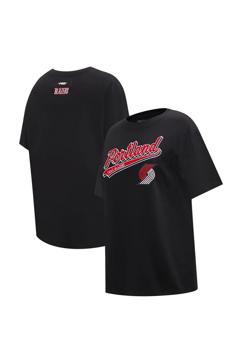 Women's Pro Standard Black Sacramento Kings Script Boyfriend T-Shirt, Alternate, color, Black
