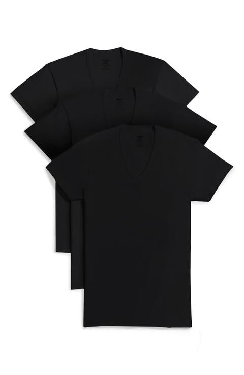 Slim Fit 3-Pack Cotton T-Shirt