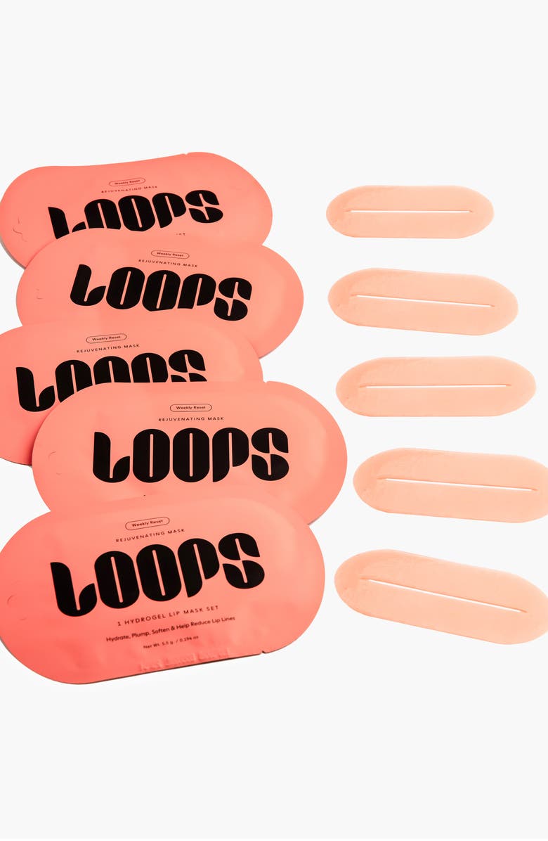 LOOPS Weekly Reset Rejuvenating Lip Masks, Alternate, color, Orange