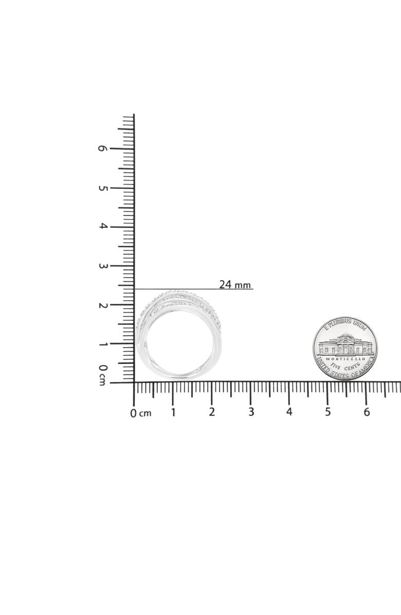 Haus of Brilliance Silver 1/4 Cttw Round-Cut Diamond Bypass Ring, Alternate, color, Silver