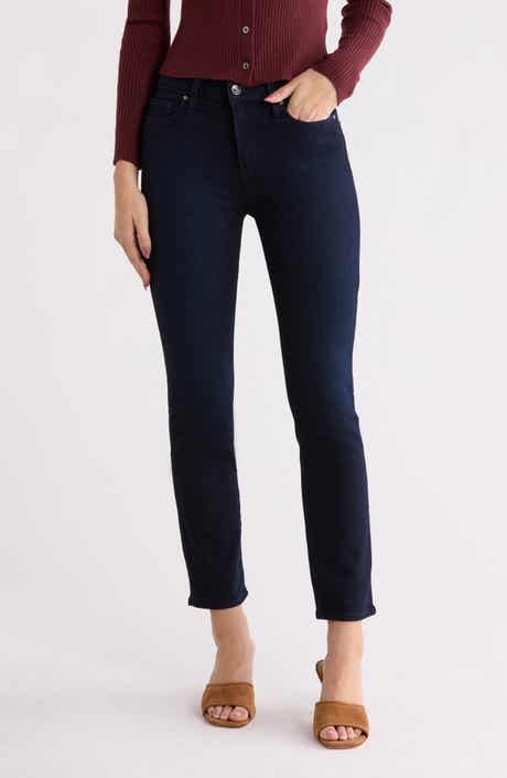 PAIGE Cindy High Waist Ankle Straight Leg Jeans