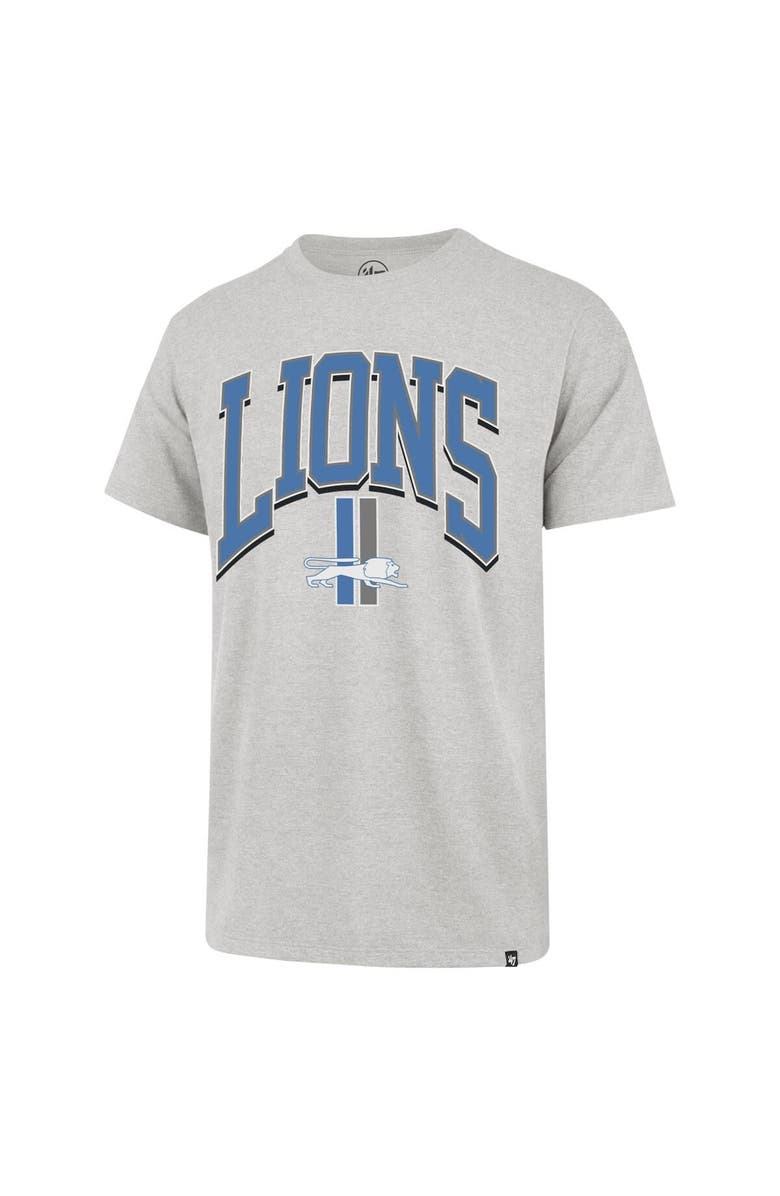 '47 Men's '47 Gray Detroit Lions Walk Tall Franklin T-Shirt, Alternate, color,