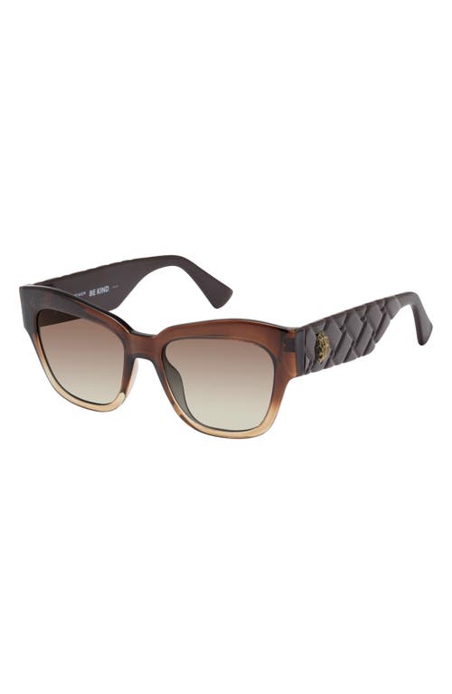 Kurt Geiger London 53mm Cat Eye Sunglasses In Brown