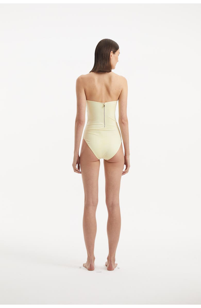 Moeva Adria One Piece Buttermilk Swimsuit, Alternate, color, Yellow