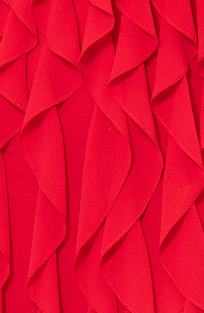 Xscape Evenings Corkscrew Ruffle Chiffon Gown, Alternate, color,