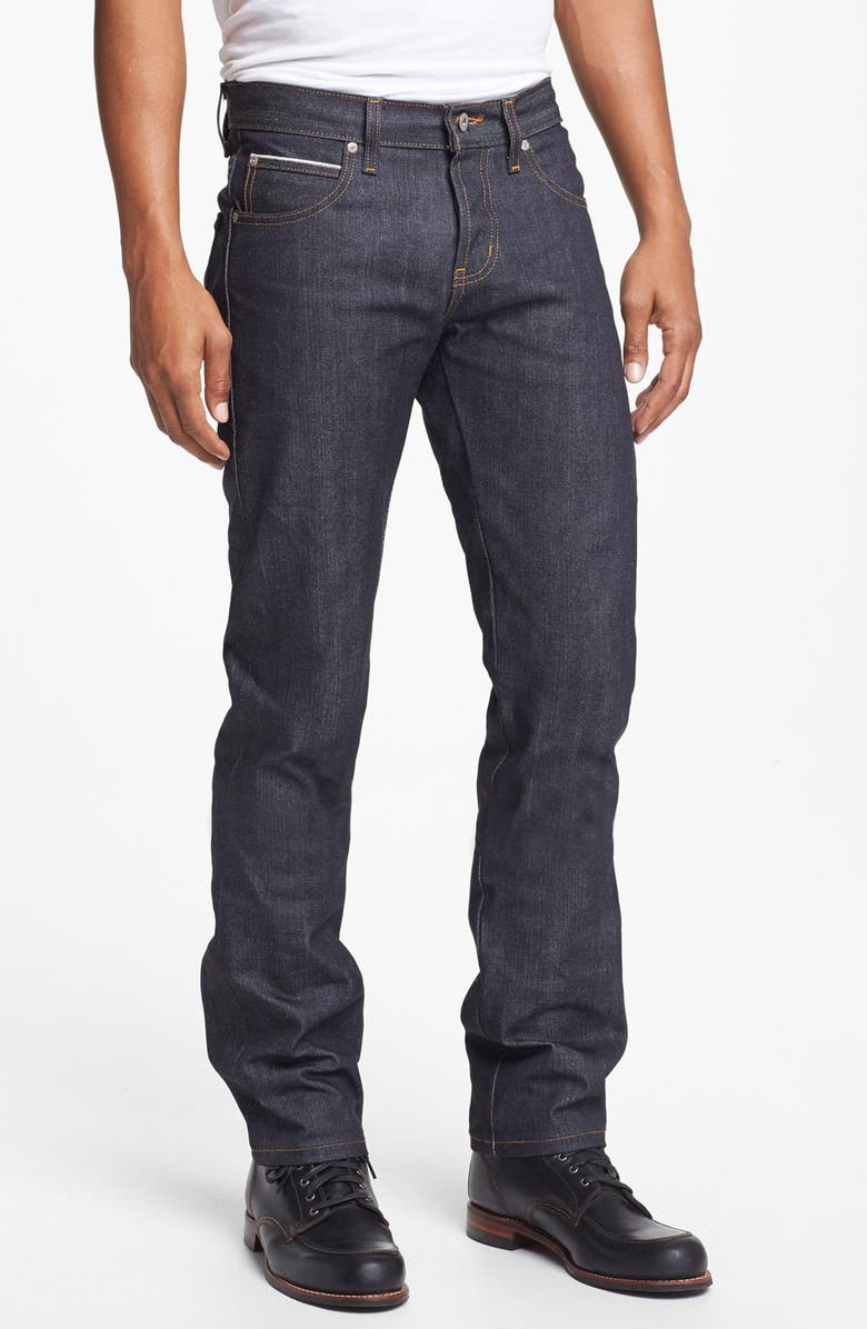 Naked & Famous Denim Super Skinny Guy Skinny Fit Raw Selvedge Jeans, Main, color,