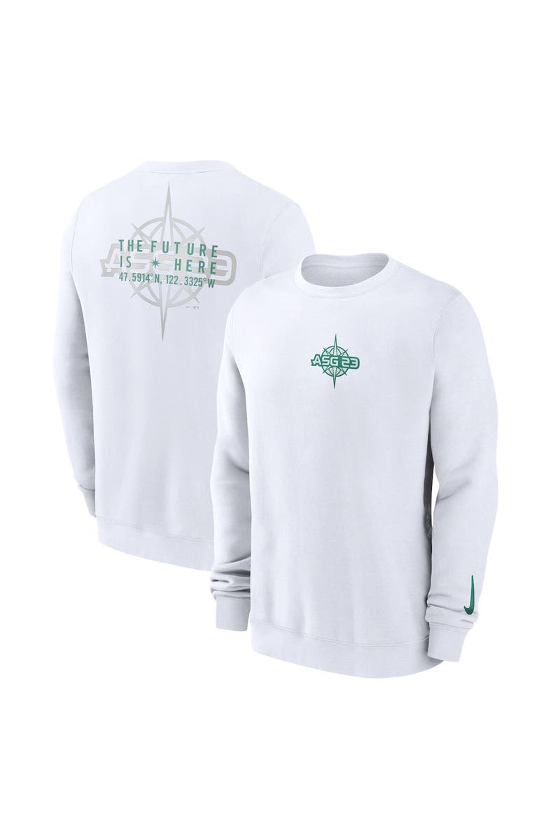 Nike Men's Nike  White 2023 MLB All-Star Game Fleece Pullover Sweatshirt, Main, color, 