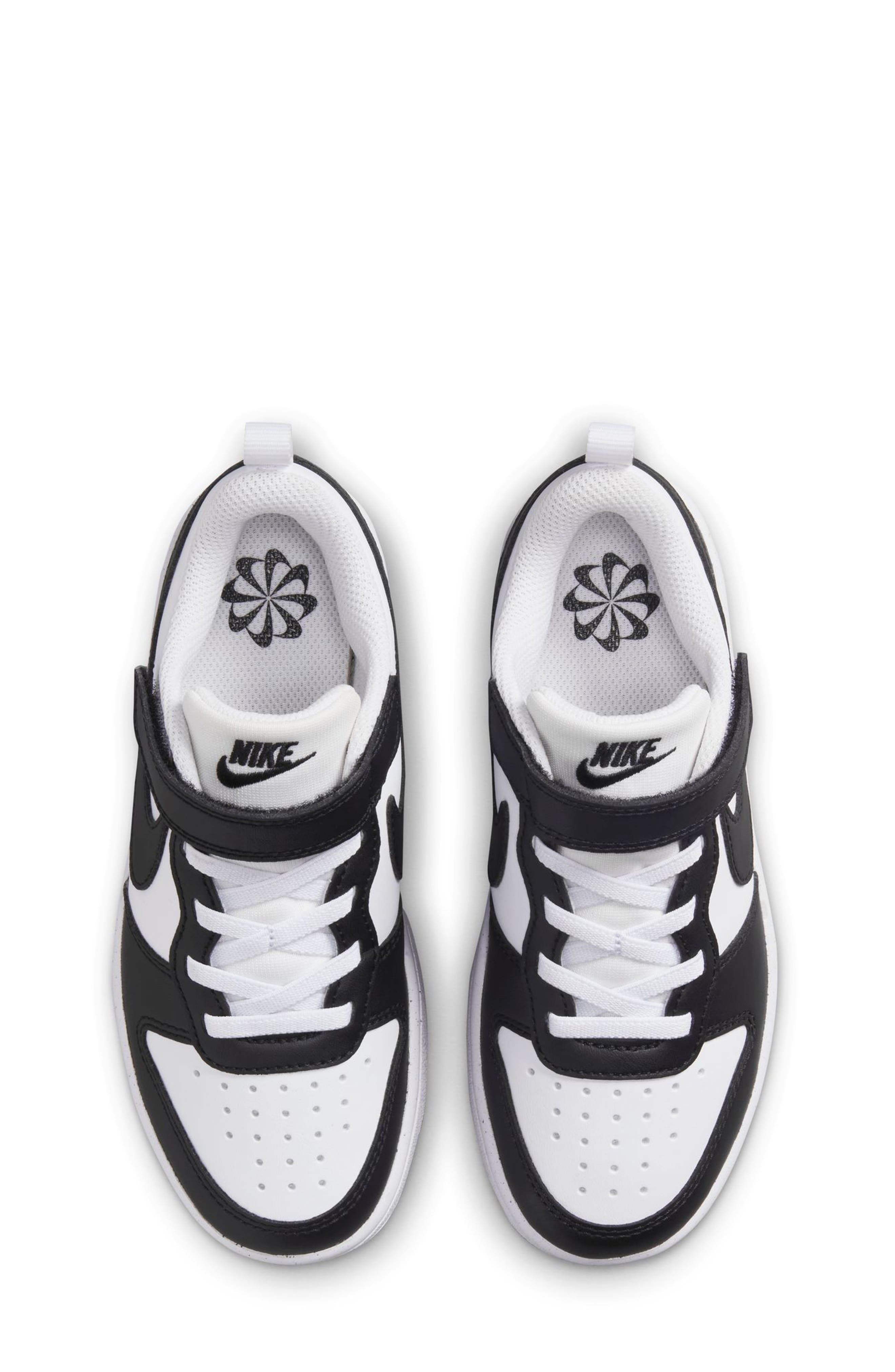 Kids' Court Borough Low Recraft Sneaker, Alternate, color, 131 WHITE/BLACK