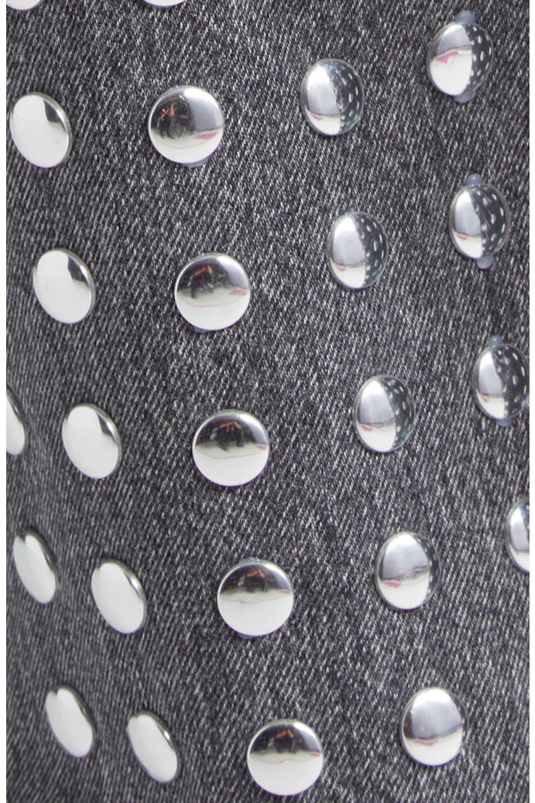 Winona Studded Relaxed Straight Leg Jeans, Alternate, color, BLACK STUDDED