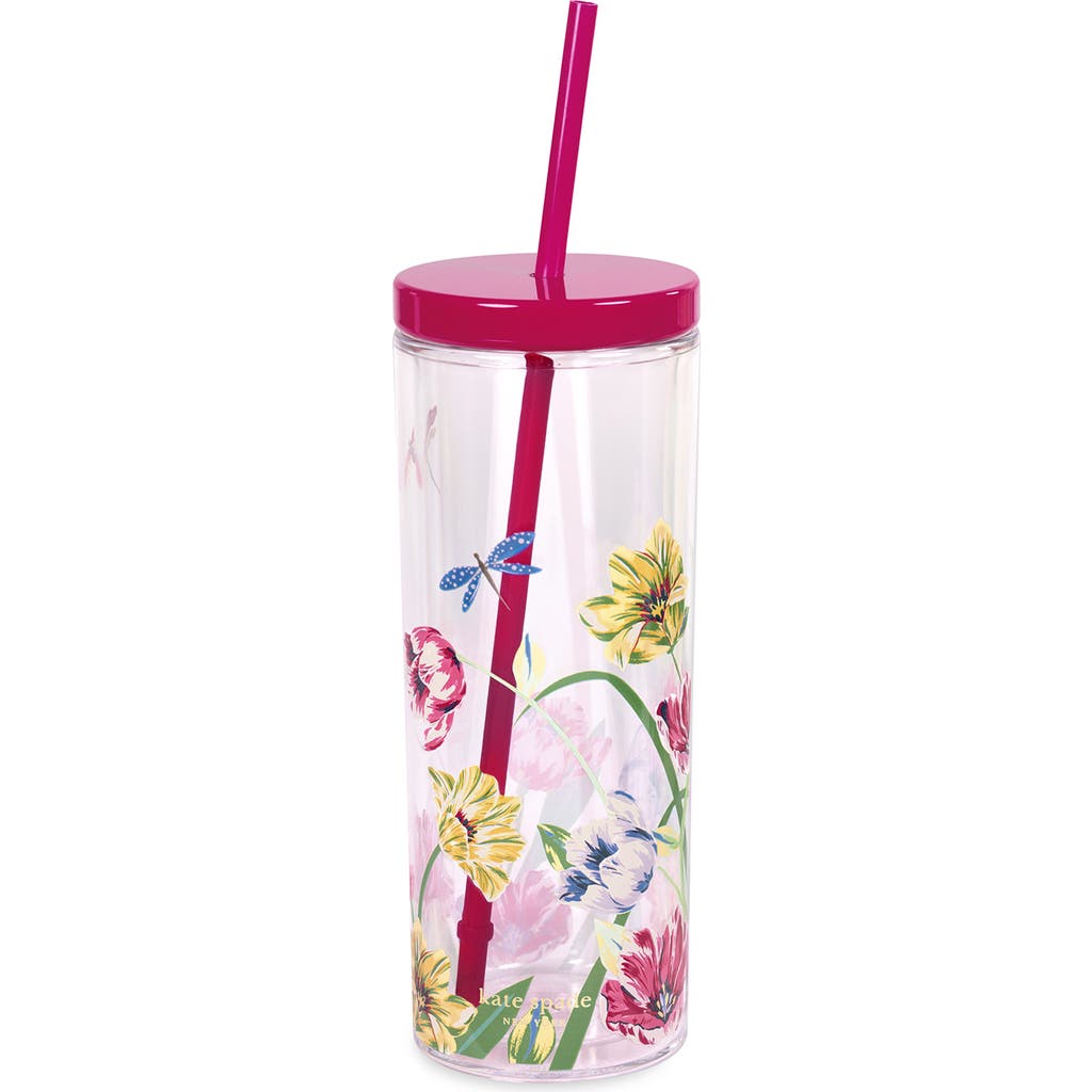 Kate Spade New York Acrylic Straw Tumbler In Pink