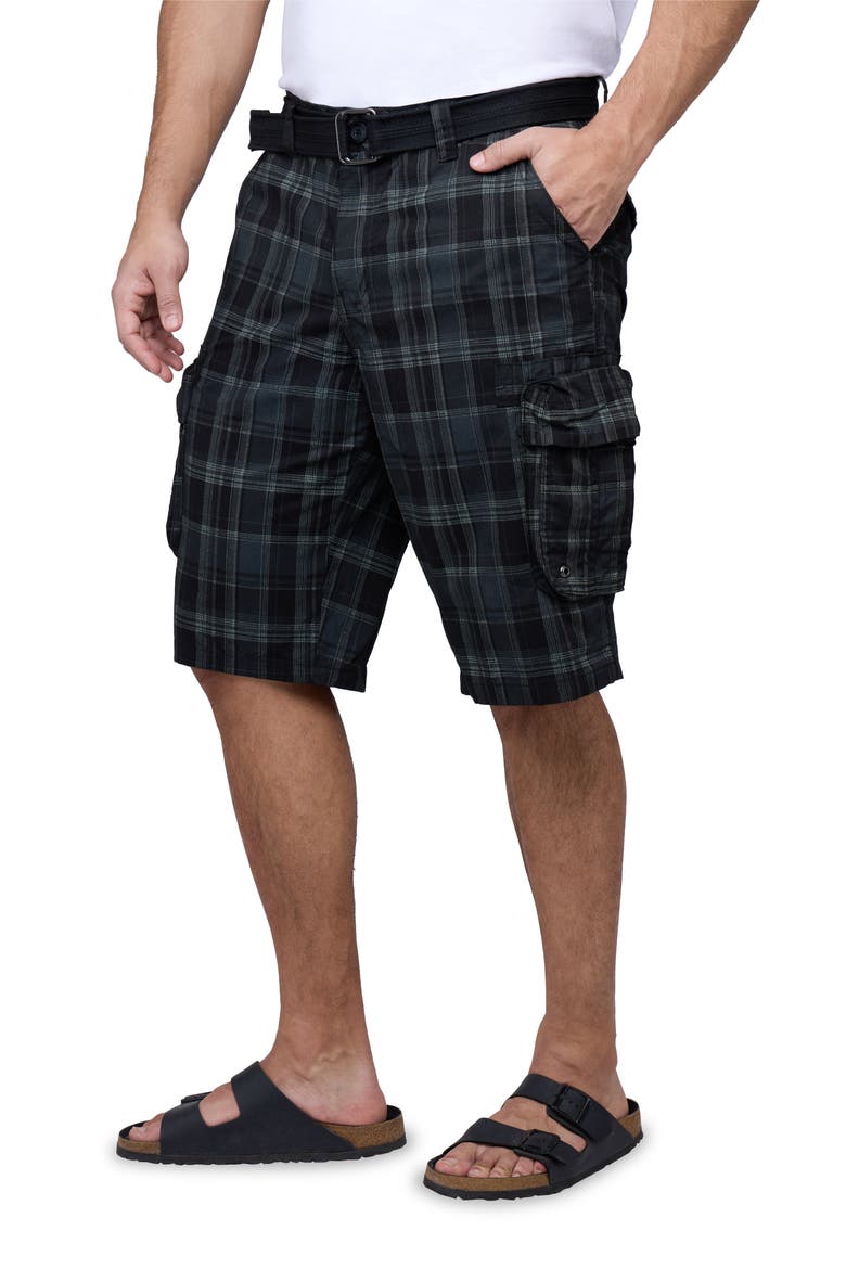 Cargo Shorts, Alternate, color, PLAID CHARCOAL