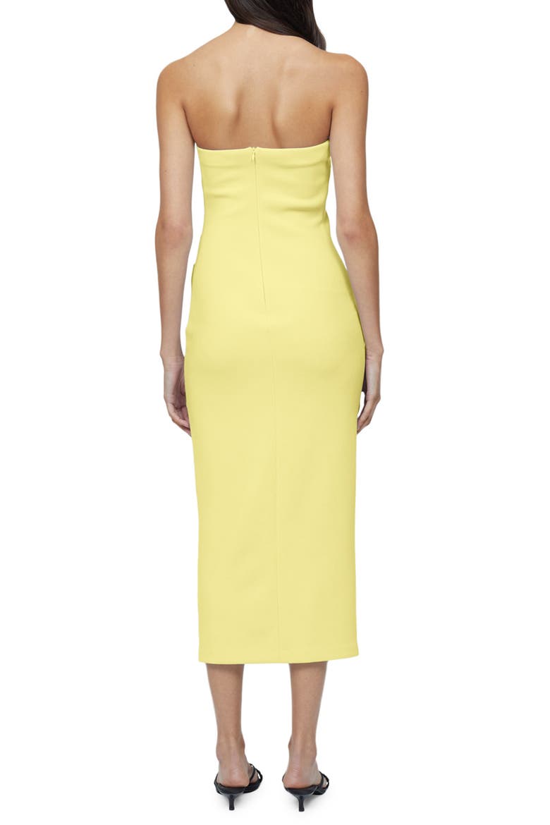 Karina Strapless Sheath Dress, Alternate, color, BUTTER YELLOW
