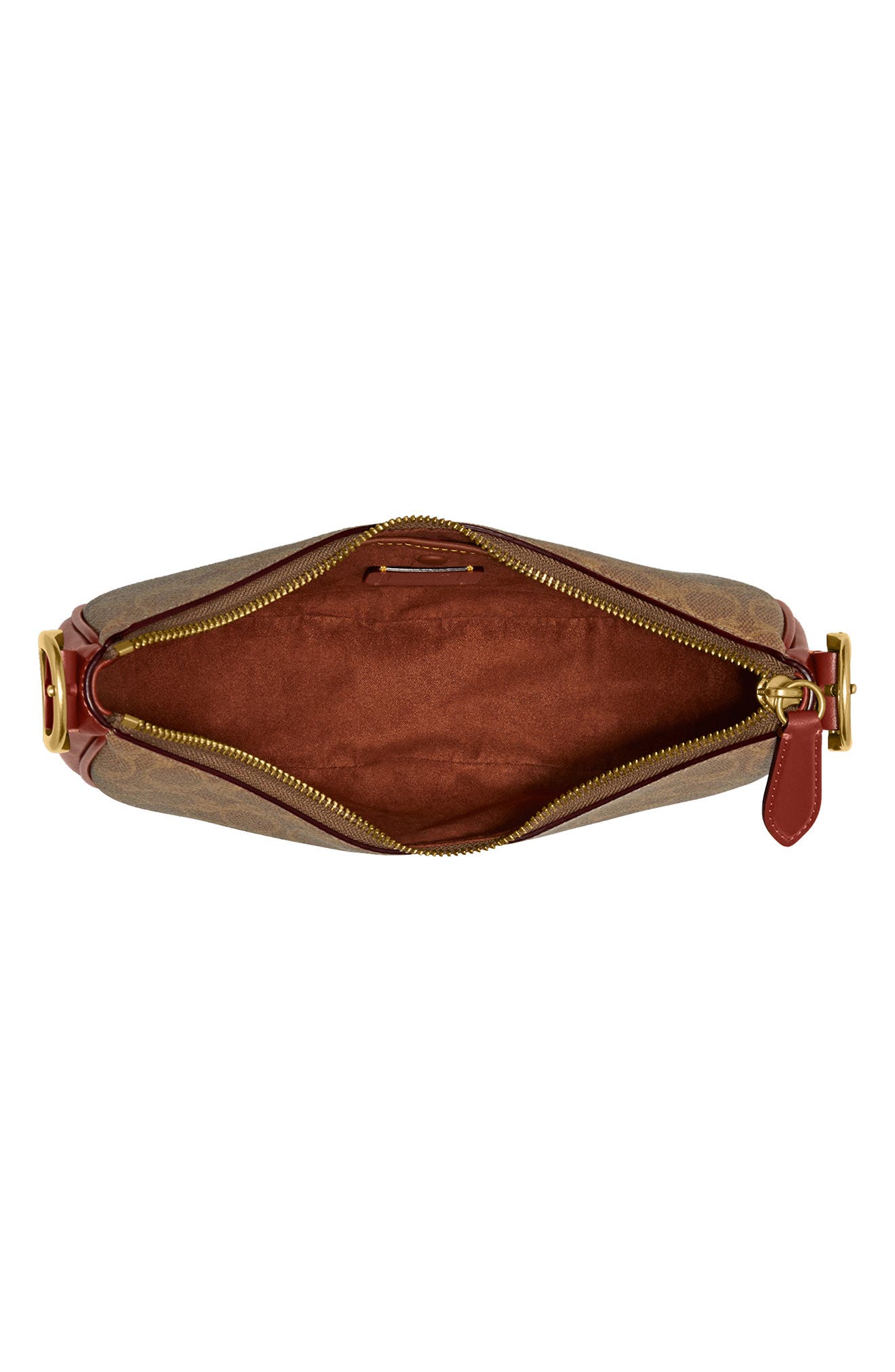 COACH Luna Signature Coated Canvas Shoulder Bag, Alternate, color, 