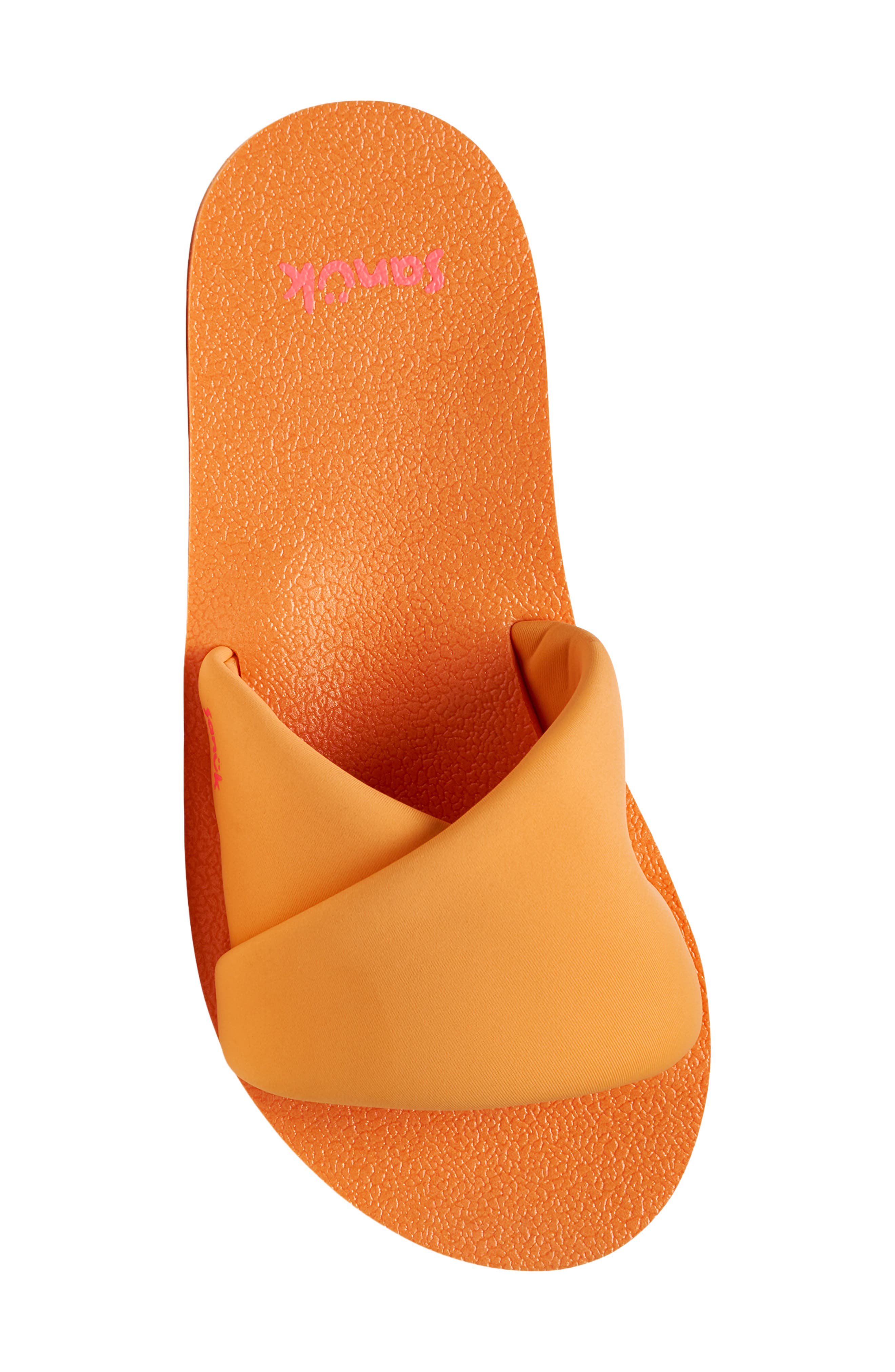 Yoga Slide Sandal, Alternate, color, PAPAYA