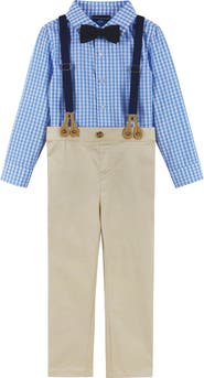 Andy & Evan Kids' 4-Piece Dapper Suspender & Bow Tie Outfit Set